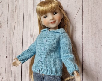 Doll Cardigan Knitting Pattern 14-15 inch Slim-body Dolls fits Ruby Red Fashion Friends