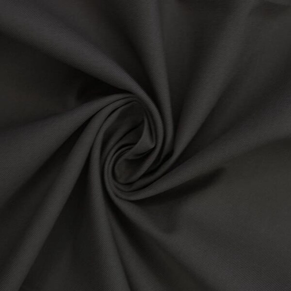 Plain 100% Cotton Fabric - 60 square - 150cm wide - Black
