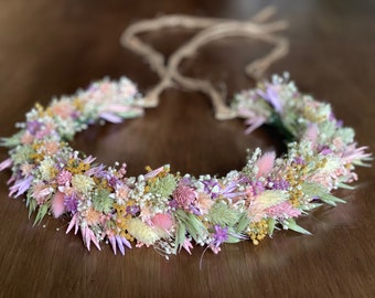 Children’s Dried Flower Crown, Weddings, Festivals, Special Occasions