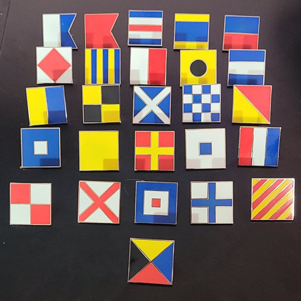 Nautical Flag Pins / International Code Flag Pins