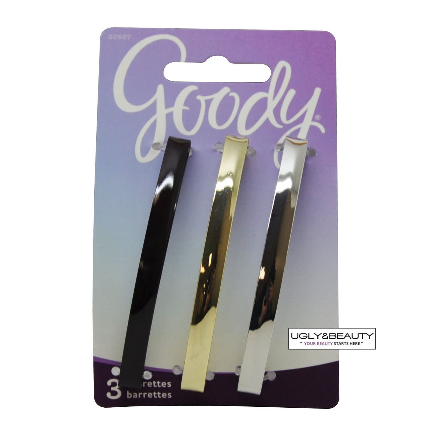 Goody Barrettes 3 PCS Item 02607 Dark Brown Gold Silver Etsy