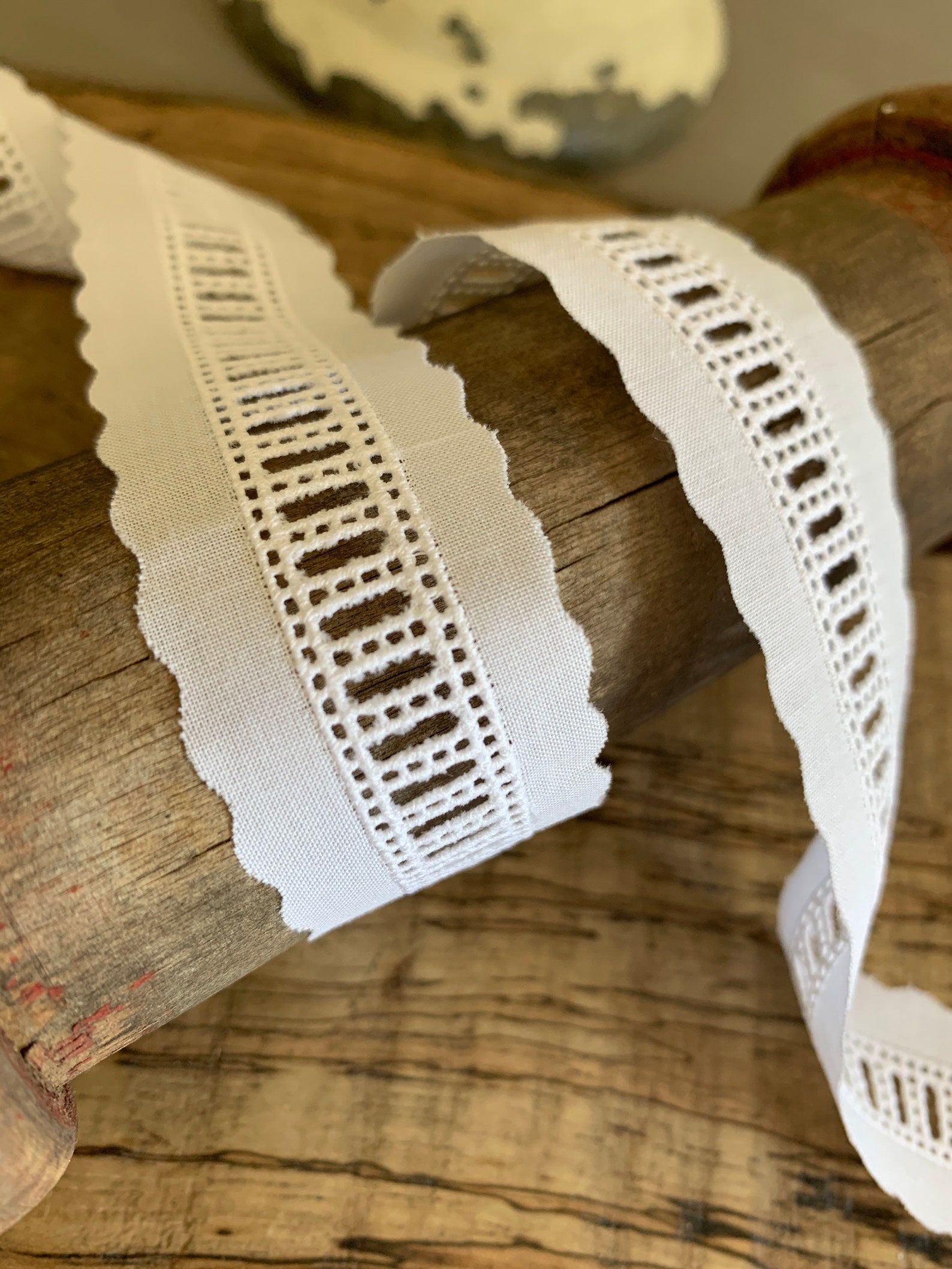 9927 White Swiss Entredeux 1 Wide Etsy