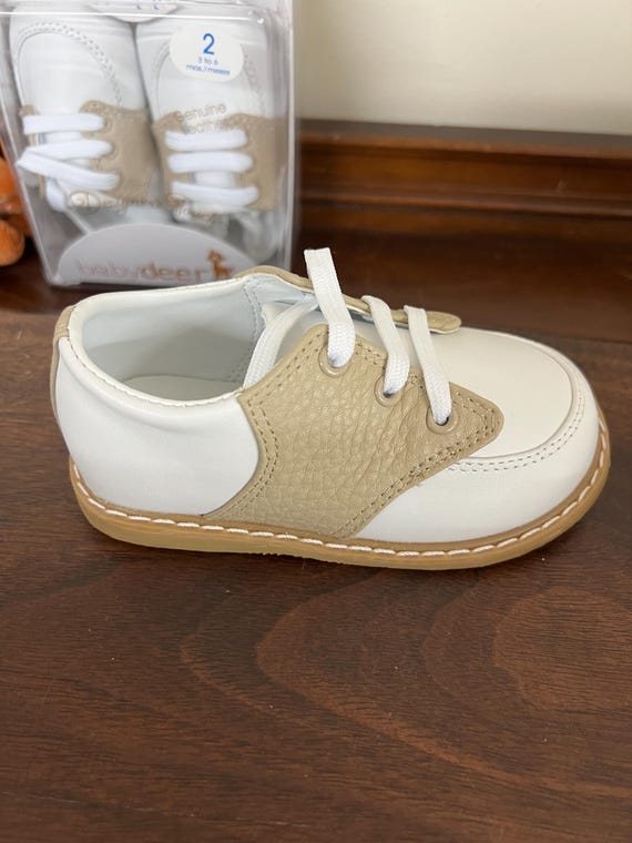 Baby Deer Children's Leather Saddle Oxford Dress Shoes Heirloom