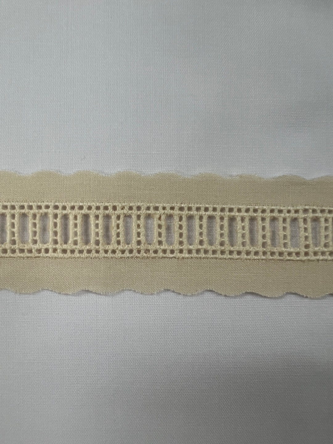 Ecru Swiss Cotton Entredeux Beading for 1/4 Ribbon Etsy