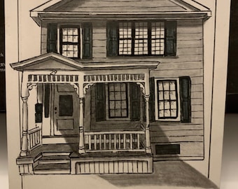 HAND DRAWN Picture of Your House