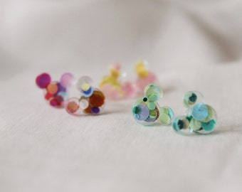 Chunky Glitter Mickey Mini Post Boucles d’oreilles | mini boucles d’oreilles disney | boucles d’oreilles de souris