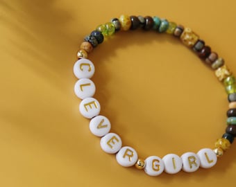 Bracelet de perles de fille intelligente | Bracelet de perles Jurassic Park
