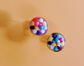Boucles d'oreilles saupoudrées