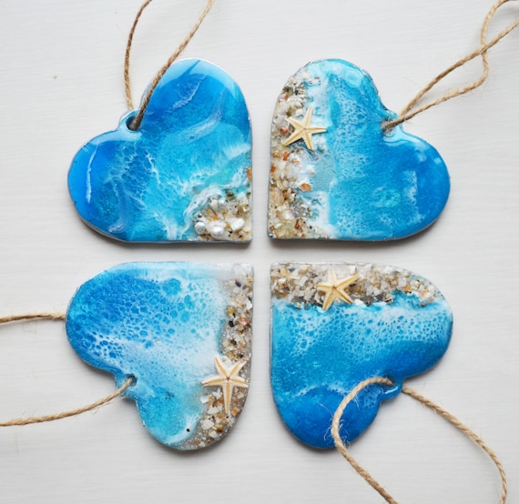 Mitienda Ciondolo Per Finestra A Cuore Rosso/Viola - Decorazione Fatta A Mano In Resina Per Casa, Regalo Per Mamma - 2