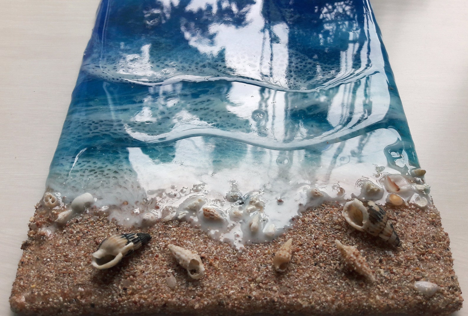 Resin Beach Art Epoxy Art Resin Art Beach Decor Seascape Etsy