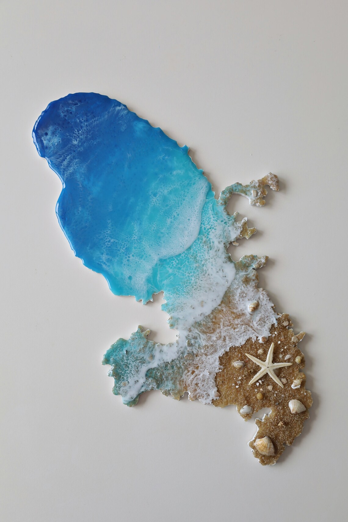 Resin Beach Art Epoxy Art Resin Art Beach Decor Seascape Etsy