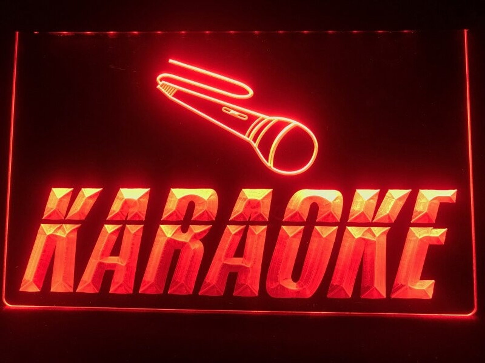 Karaoke Box Cafe Bar Pub Home Studio Room Led Neon Light Sign Etsy