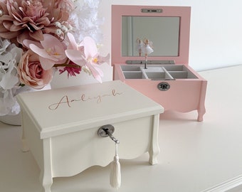 Personalised Ballerina Musical Jewellery Box