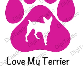 Rat terrier, Jack Russell Terrier, clipart, diseño de perros, arte para perros, mascotas Descarga PNG instantánea y SVG descargar diseño de circuito de archivos digitales,