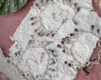 Sterling Silver Charm Bracelet | Romantic Boho Style | Handmade Modern Jewellery