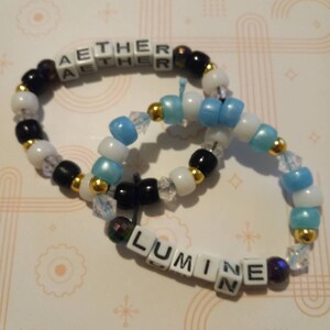 Aether & Lumine genshin Kandi Bracelets