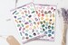 Set of 100 Watercolour Crystal & Gemstone Stickers | Witchy Magical Gemstone Crystal Stickers for Planners, Book of Shadows and Journals 