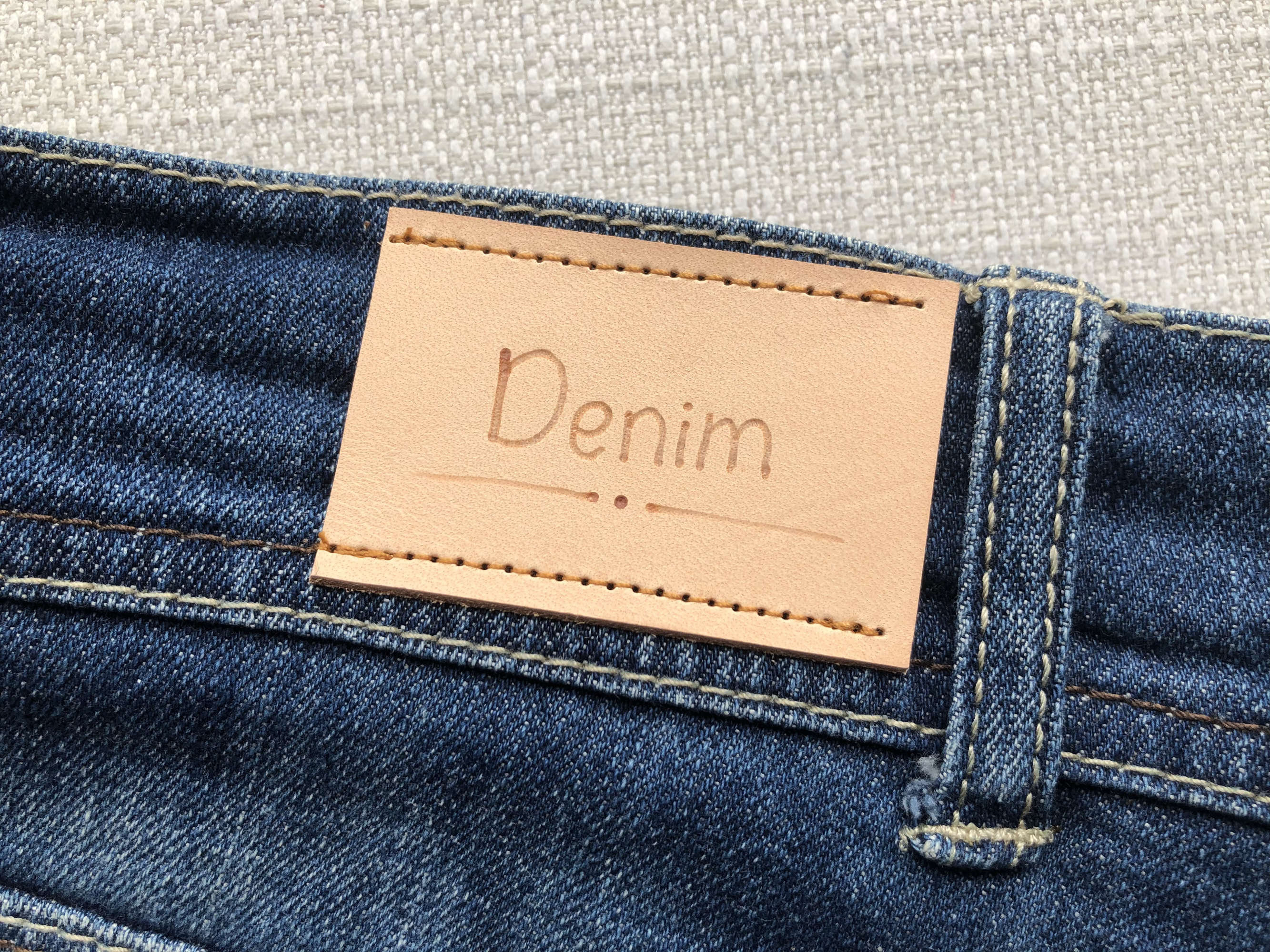 Leather label for jeans custom leather label label for Etsy