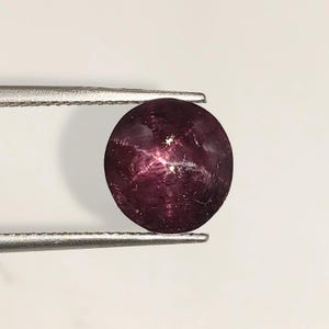 AAA+ Quality Star Ruby Gemstone: 6.2 Cts Round Cabochon (10x9.5x5.5 MM)