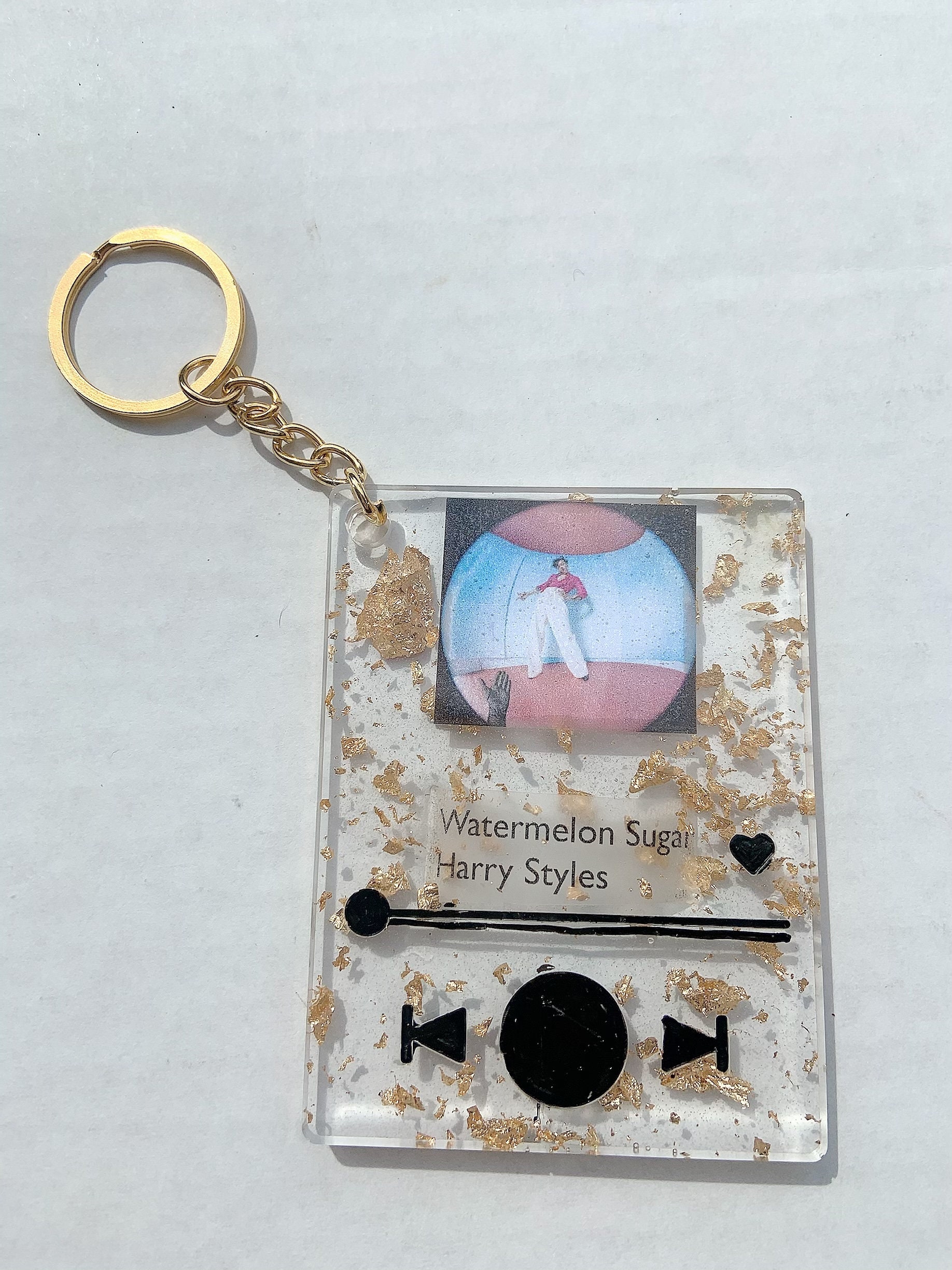 Resin music player keychain Etsy