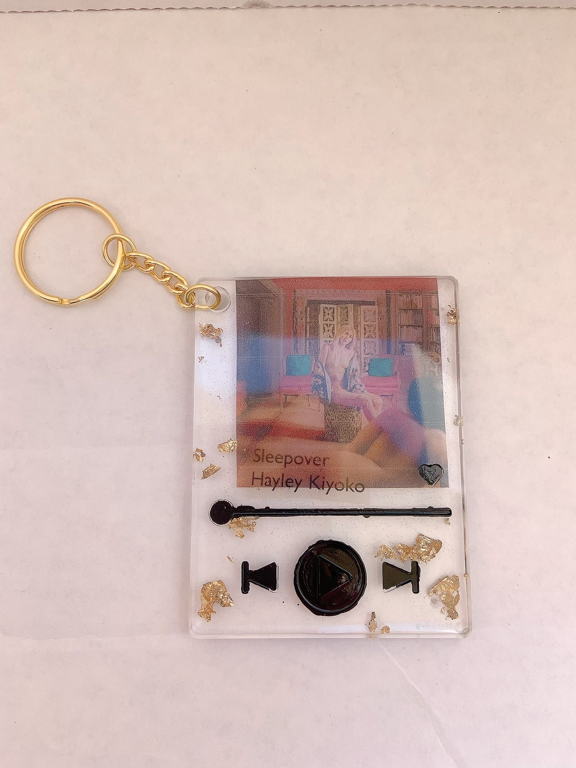 Resin music player keychain Etsy