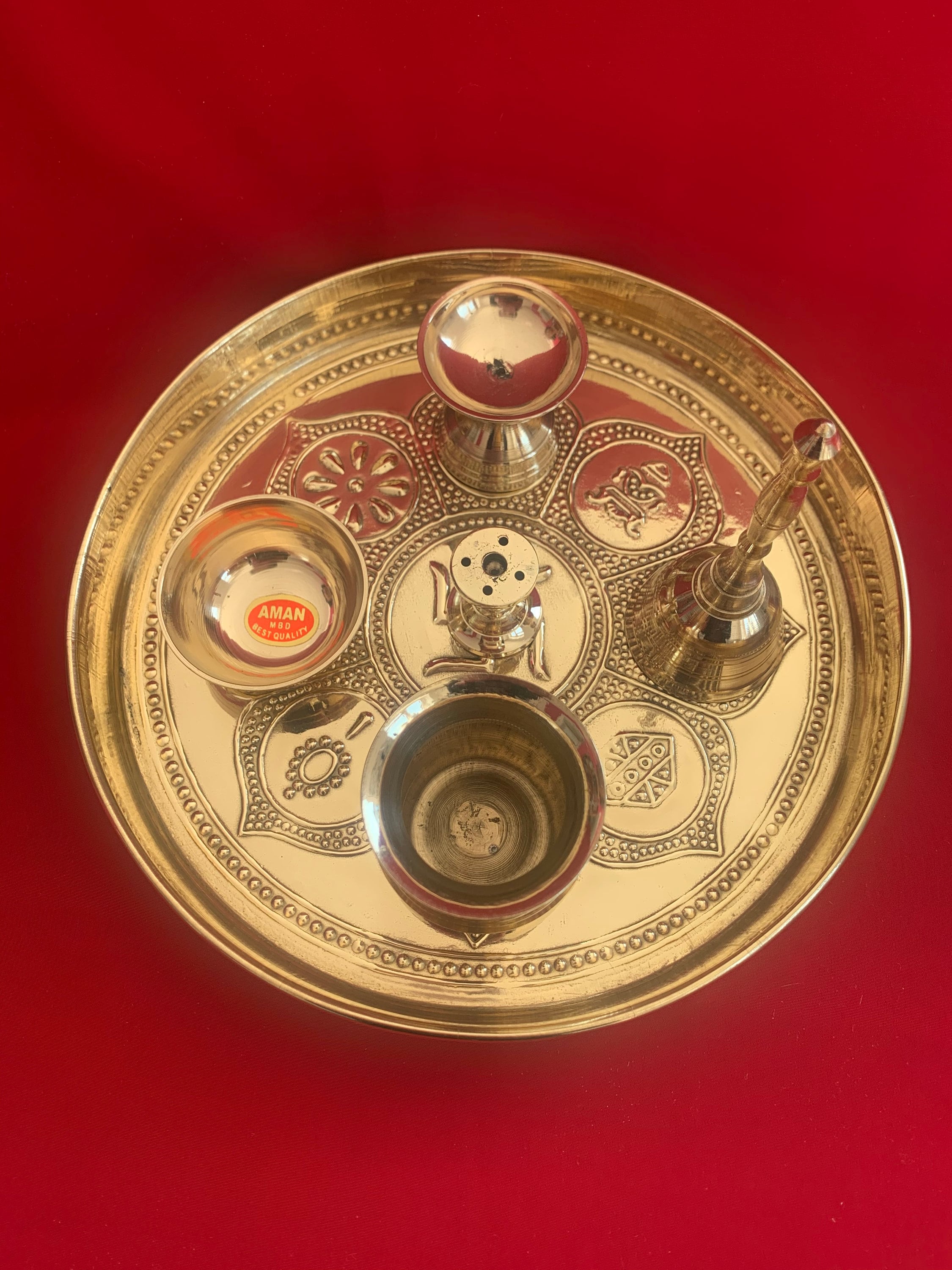 Silver Plated Thali Etsy UK