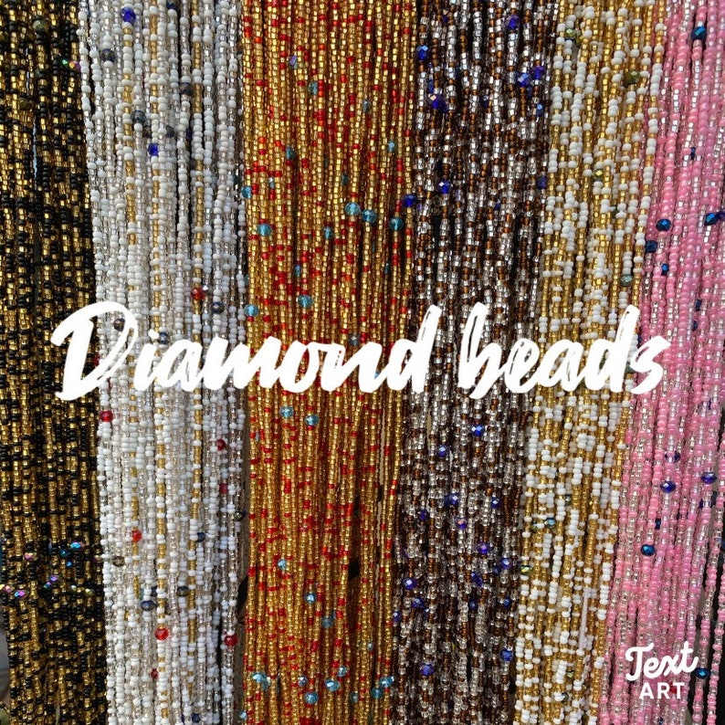 Diamond shops waist beads