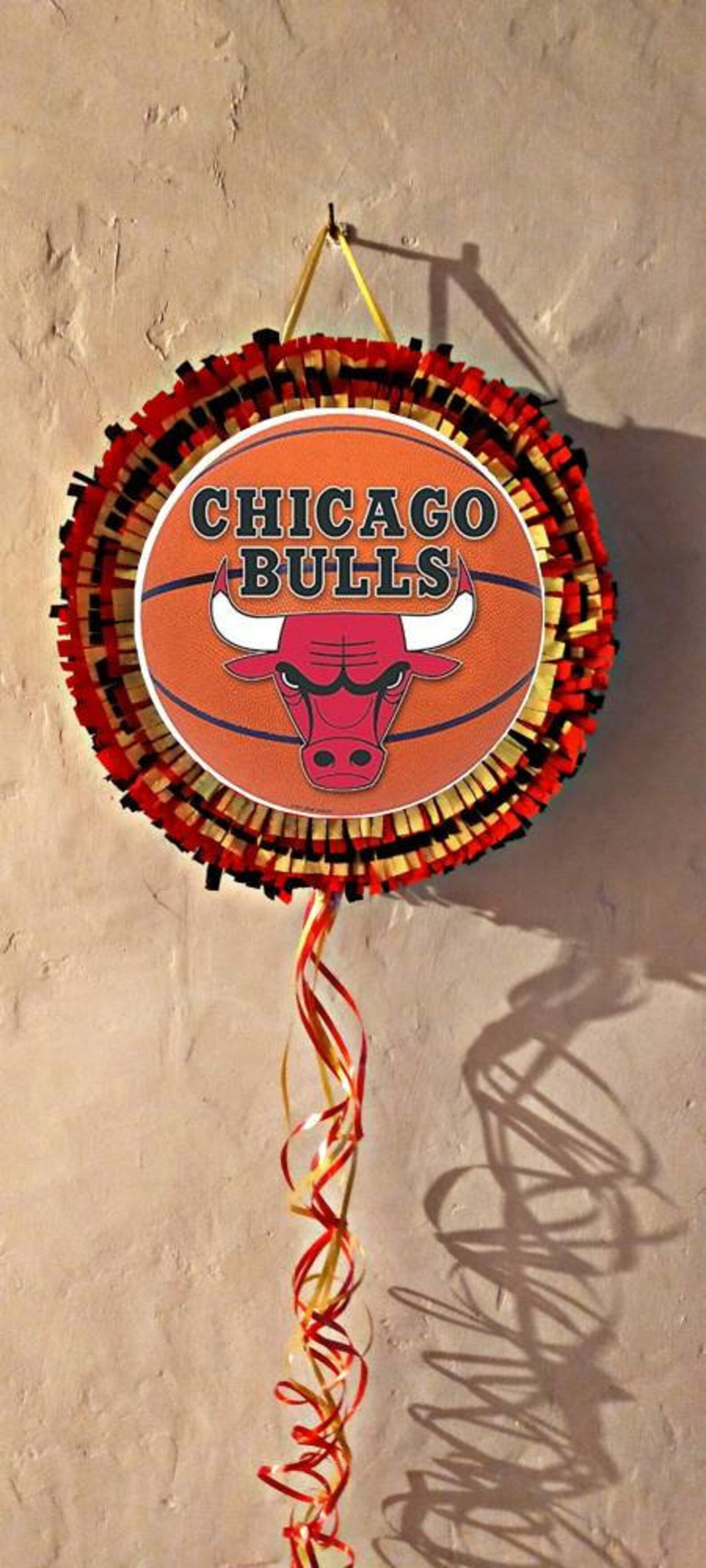 Piñata Chicago Bulls Birthday Party Supplies Pull String NBA Etsy