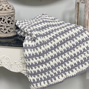 Modified Linen Stitch Crochet Blanket Pattern - Etsy