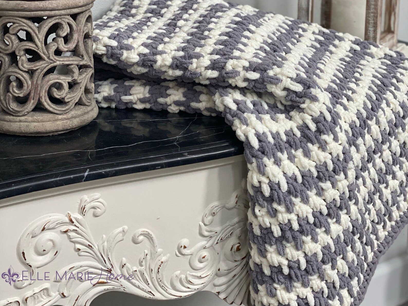 Modified Linen Stitch Crochet Blanket Pattern - Etsy