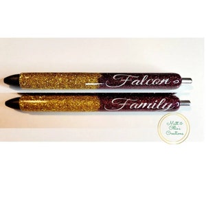 Los Fresnos Falcons Custom Inkjoy Gel Glitter Pens, Personalized Pen, Custom Gift for Him/Her, Christmas Gift, Teacher Gift, Birthday Gift