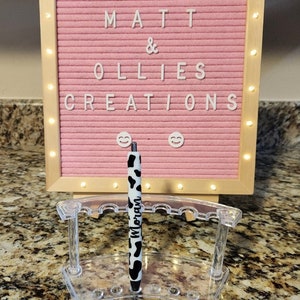 Custom Cow Inkjoy Gel Glitter Pens, Personalized Birthday Gift for Him or Her, Christmas Gift