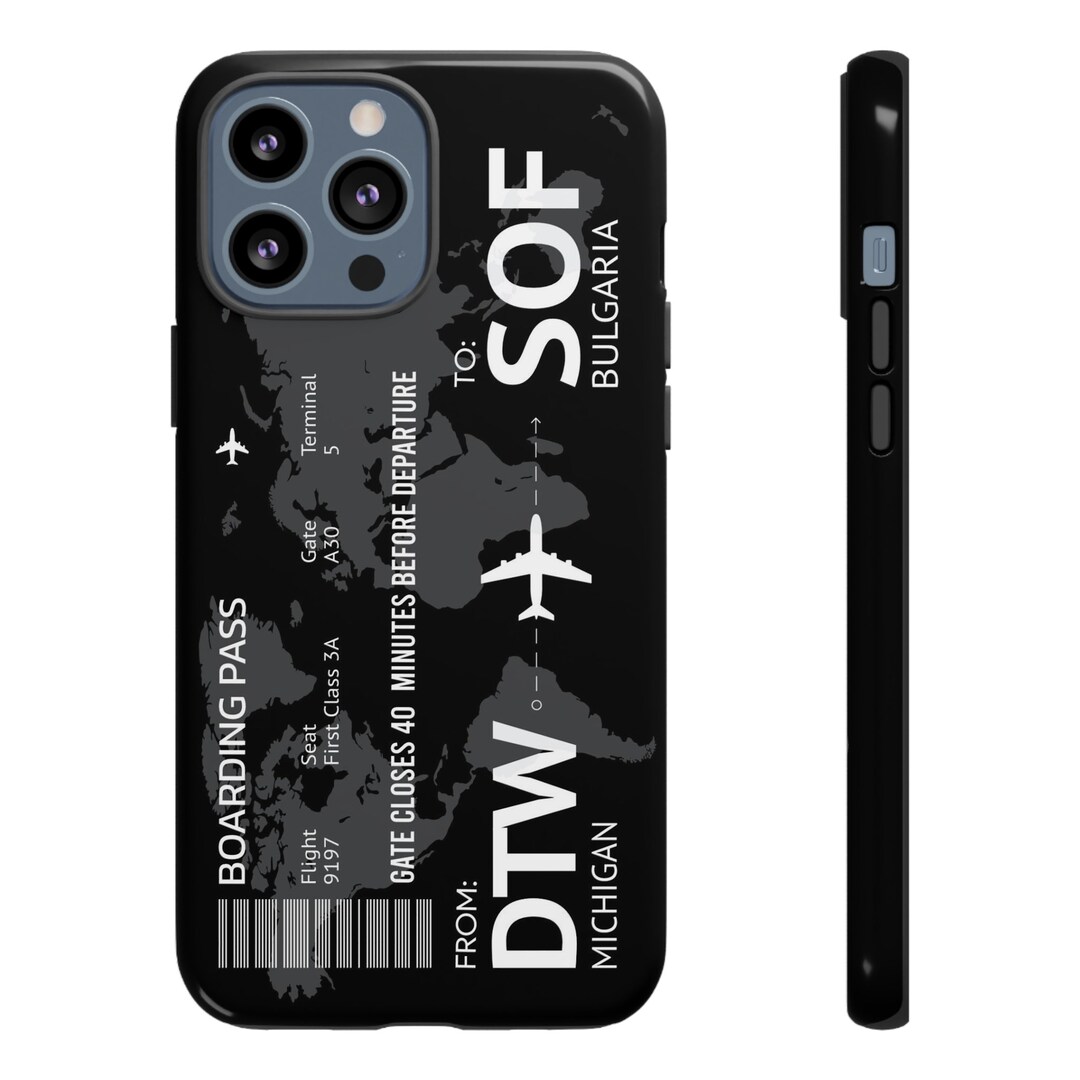 Personalised Boarding Pass iPhone Case Aviation Gift Tough Etsy
