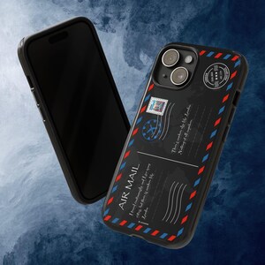 Personalisierte Postkarte Stil iPhone | Reise Fans Geschenk, individuelle Handy-Schutzhülle | Harte Fälle