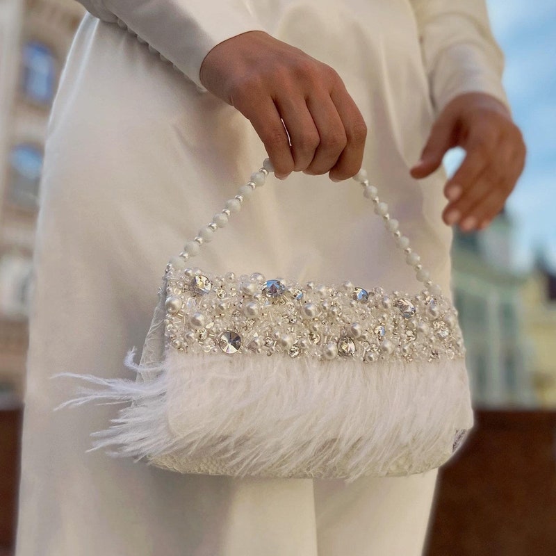 ESTELLE Feather Purse main image 1