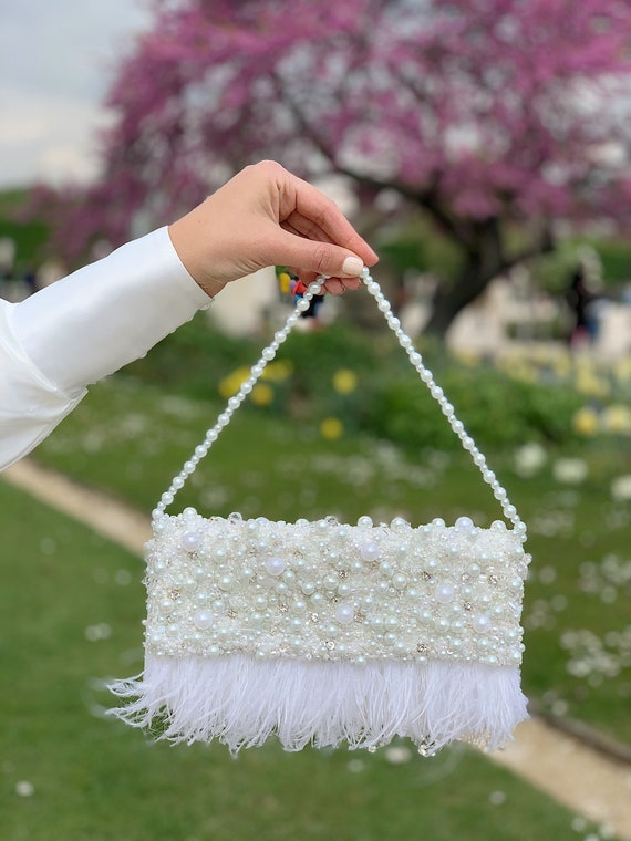 Wedding White Clutch I Do Letter Evening Bags For Women Bridal Clutches Bag  Rhinetsone Pearl Beading Wedding Party Handbag Trend - AliExpress