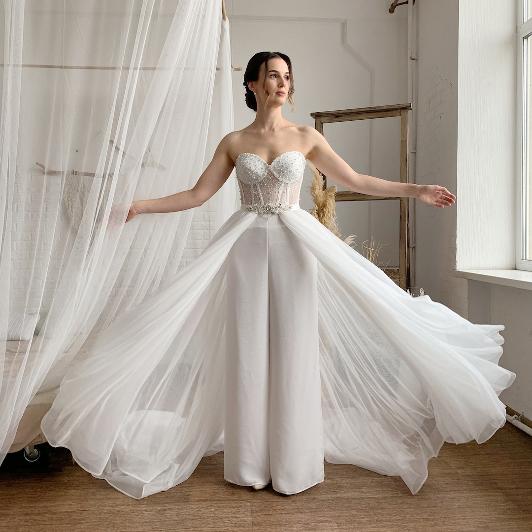 スーツ・フォーマル・ドレス ANDRESD /peplum tulle set up pants dress peplum tulle set up pants dress | ANDRESD