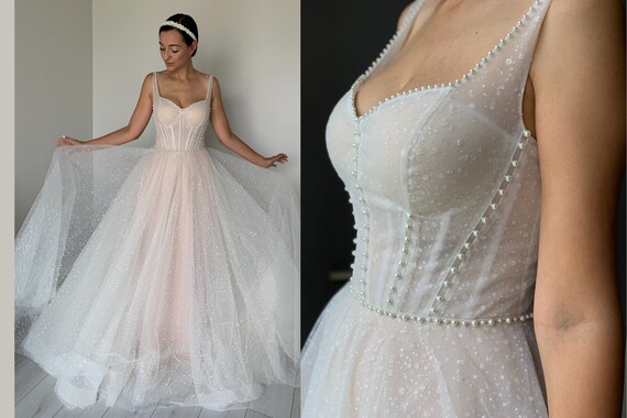 Sparkling Fantasy A-line Wedding Dress Fancy Sweetheart - Etsy