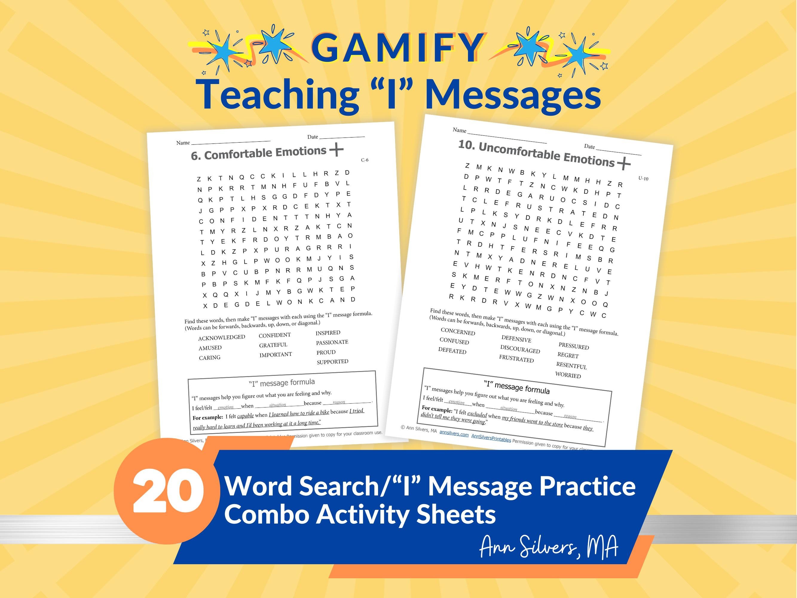 I-messages SEL Activities Worksheets and Teachers Manual for Teens ...