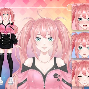 Aangepast live2D Vtuber-model | Vtuber-expressie | Vtuber-commissie | Aangepast Vtuber-ontwerp | Tuigage | Klaar om te tuigeren, door de Pawtoon