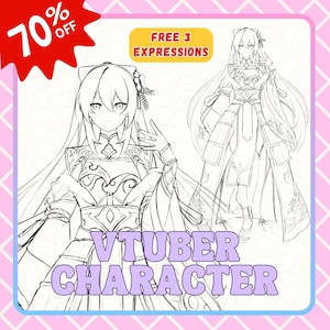 Custom live2d Vtuber-commissie | Vtuber-activa | Live2d-modelcommissie | Pngknol | Anime | Animekunstcommissie