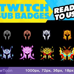 Twitch sub / Bit badges / Knight
