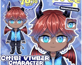 Custom Chibi Vtuber Model: Live2D Design & Rigging