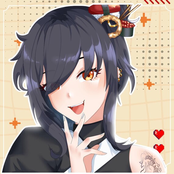 Custom Anime Profile Picture Commission - VTuber Twitch PFP Avatar Character Art Digital Illustration