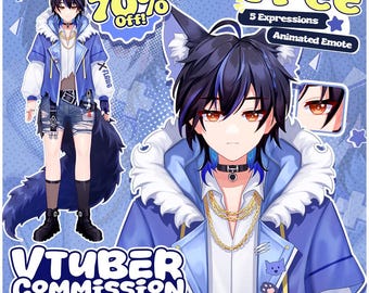 Custom VTuber Model Commission | Live2D Rigging, Anime Avatar, Twitch Streamer Asset, PNGTuber