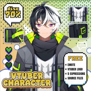 Custom VTuber Model Commission - Anime Character Design & Rigging