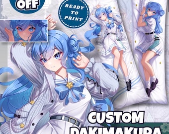 Custom Anime Dakimakura Body Pillow Cover - Waifu Husbando Furry Art VTuber Character Design
