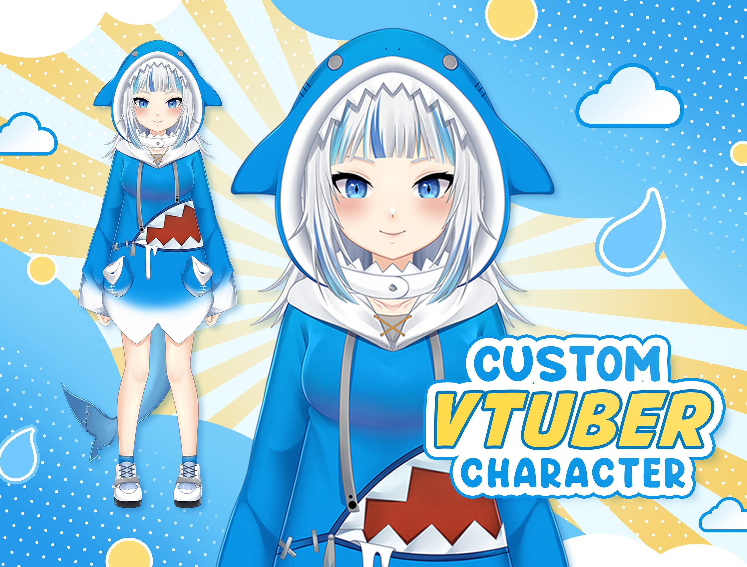 Vtuber Model for Commercial use Vtuber Commission Custom -  Portugal