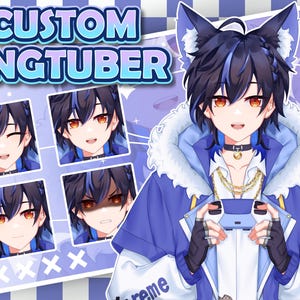 カスタム Pngtuber | Pngtuber コミッション | pngtuber アバター | png チューバー | アニメ | アニメ コミッション | vtuber | vtuber モデル | veadotube | pfp