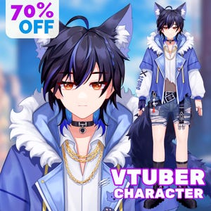 Custom Vtuber Model Commission | Vtuber Assets | Live2d Model Commission | Pngtuber | Anime Art | Vtuber Male & Female